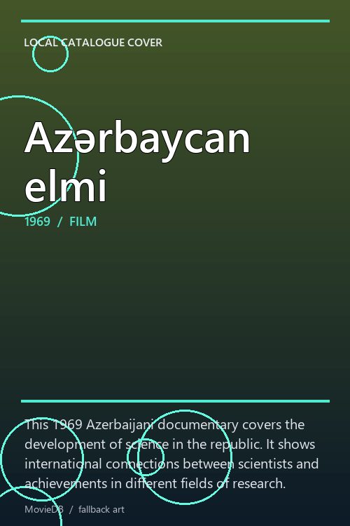 Azərbaycan elmi poster