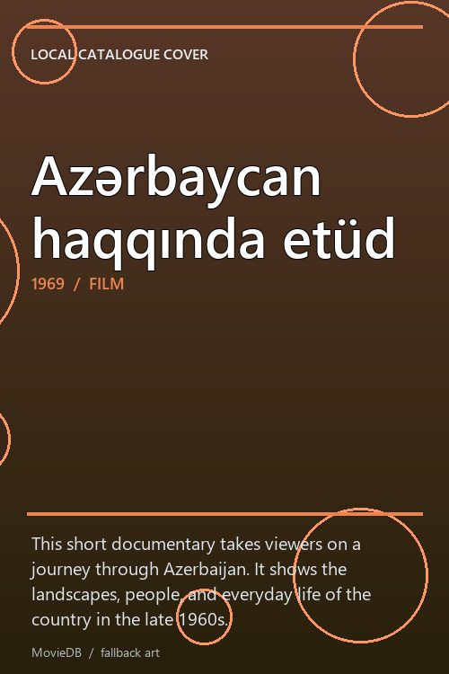 Azərbaycan haqqında etüd poster
