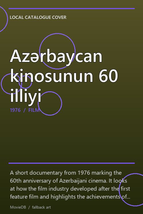 Azərbaycan kinosunun 60 illiyi poster