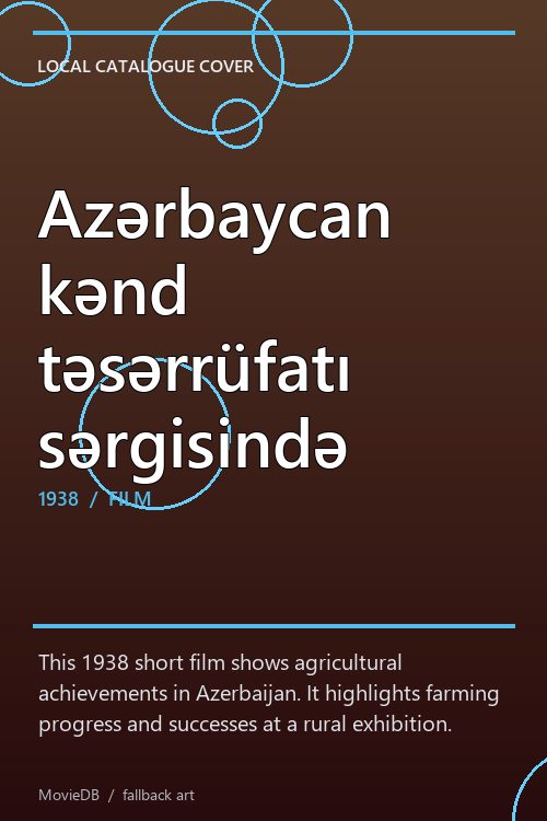Azərbaycan kənd təsərrüfatı sərgisində poster