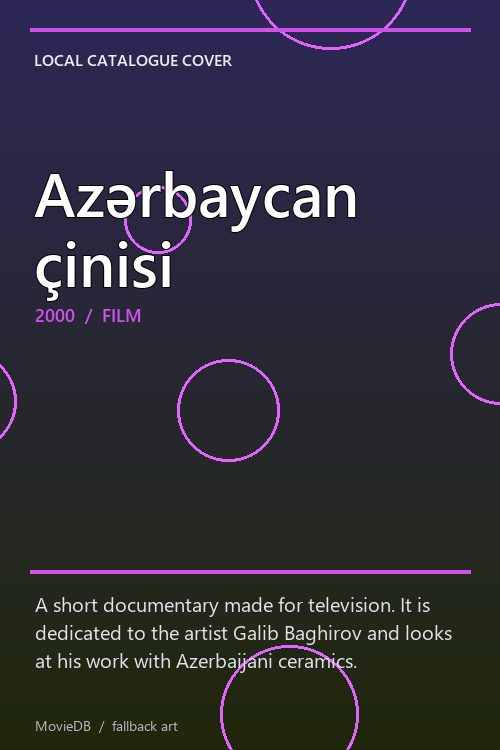 Azərbaycan çinisi poster