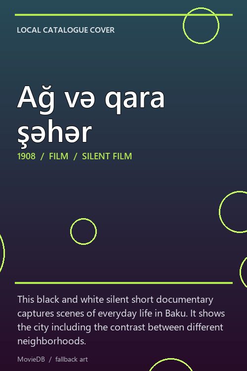 Ağ və qara şəhər poster