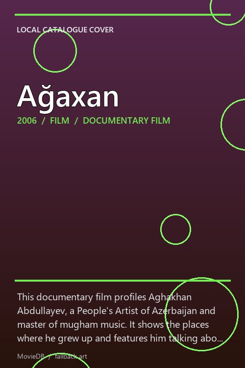 Ağaxan poster