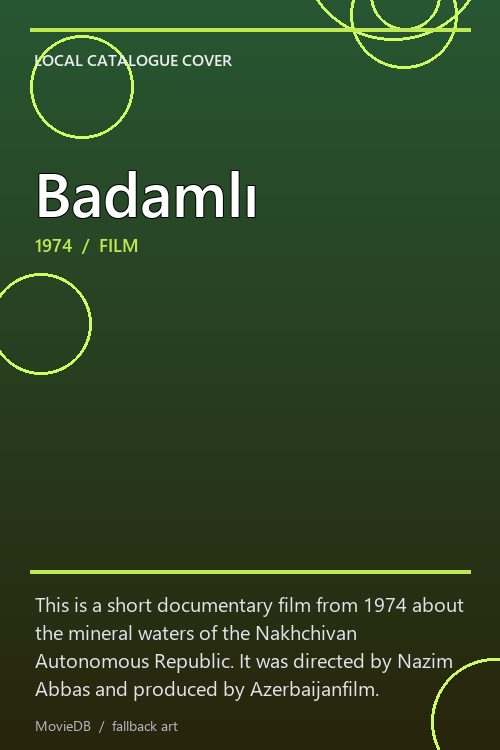 Badamlı poster