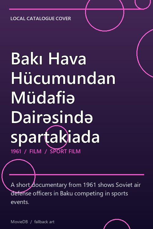 Bakı Hava Hücumundan Müdafiə Dairəsində spartakiada poster