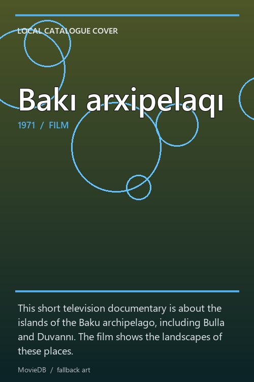 Bakı arxipelaqı poster