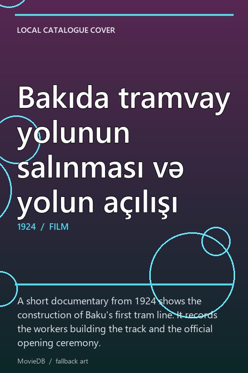 Bakıda tramvay yolunun salınması və yolun açılışı poster