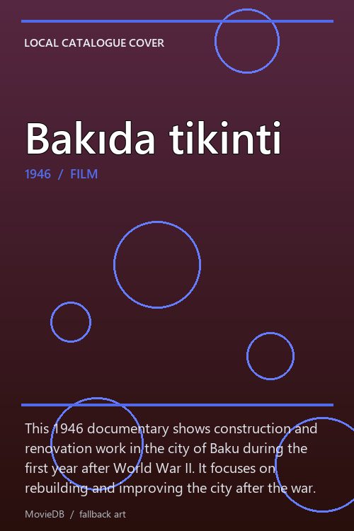 Bakıda tikinti poster