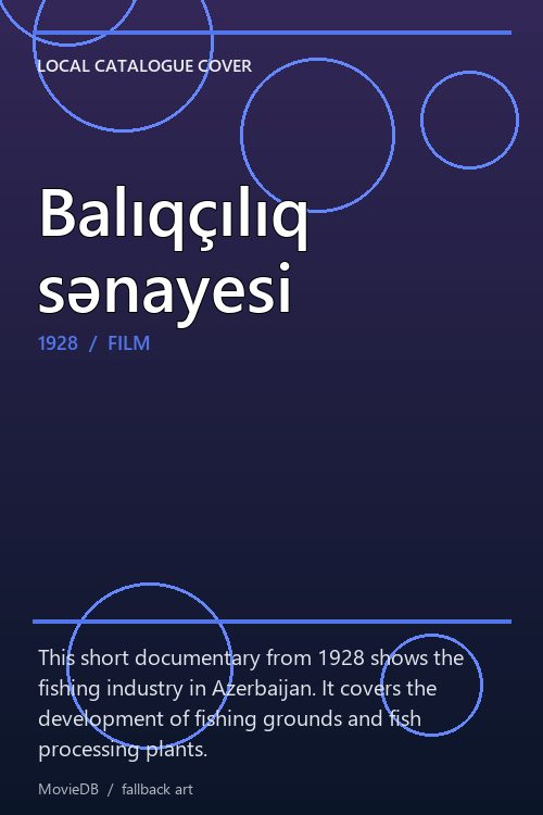 Balıqçılıq sənayesi poster