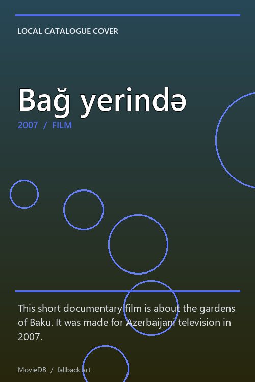 Bağ yerində poster