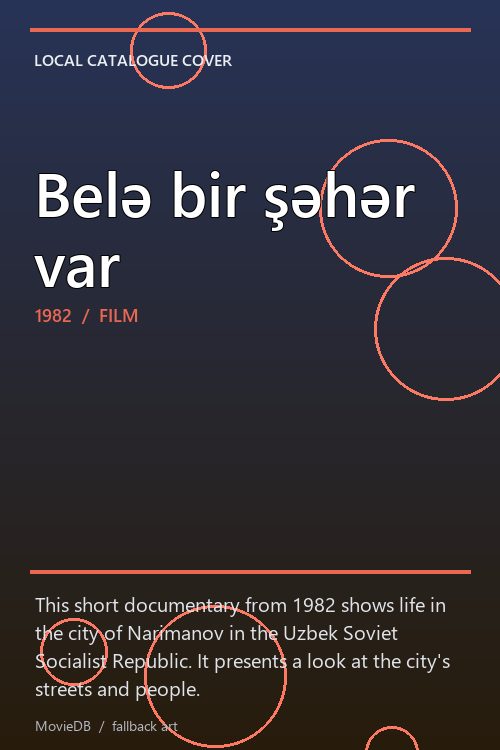 Belə bir şəhər var poster