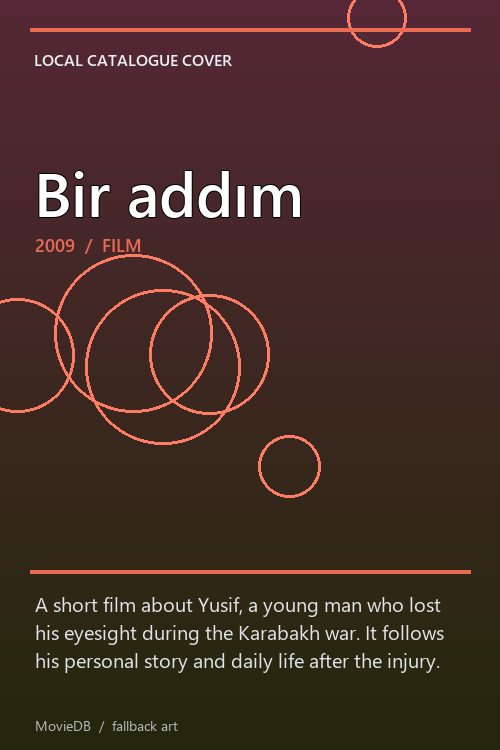 Bir addım poster