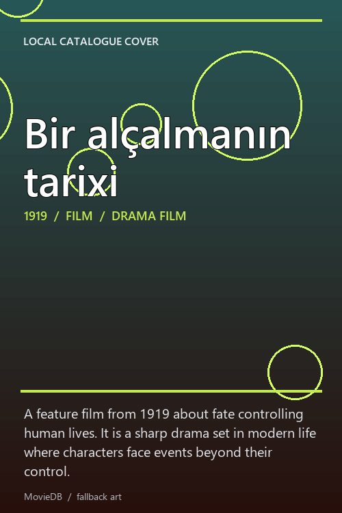 Bir alçalmanın tarixi poster