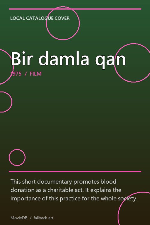 Bir damla qan poster