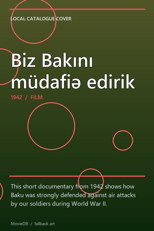 Biz Bakını müdafiə edirik poster