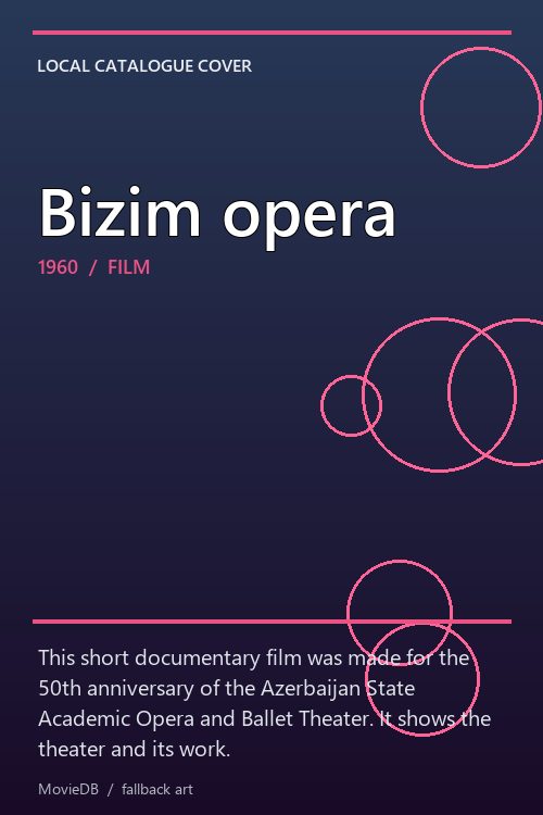 Bizim opera poster