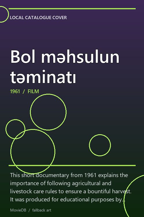 Bol məhsulun təminatı poster