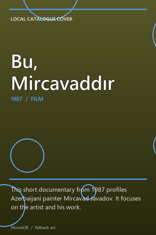Bu, Mircavaddır poster