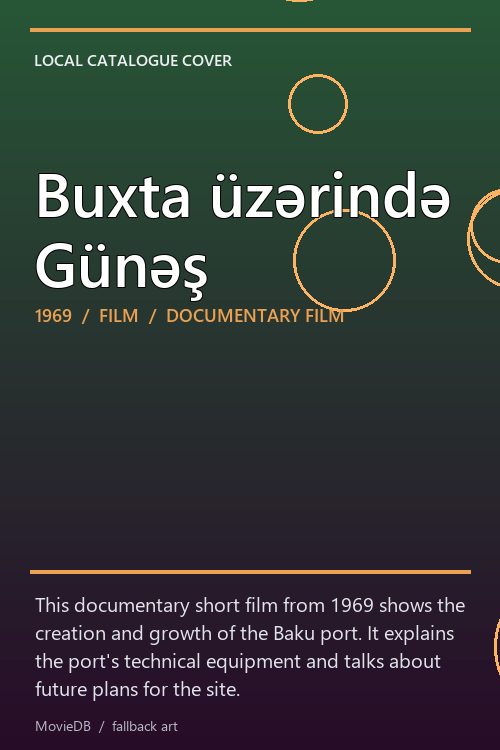 Buxta üzərində Günəş poster
