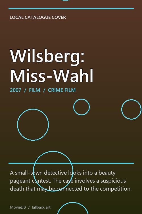 Wilsberg: Miss-Wahl poster