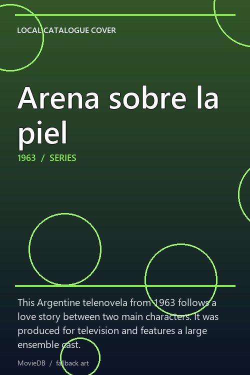 Arena sobre la piel poster