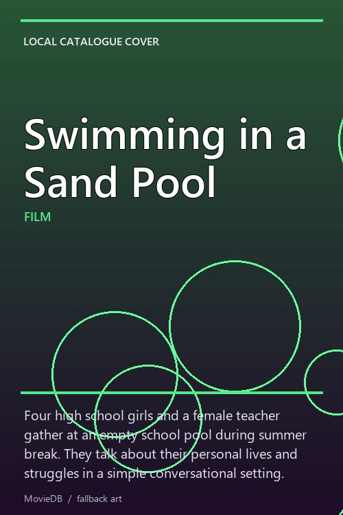 Swimming in a Sand Pool poster