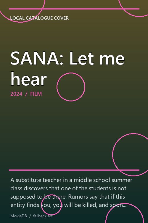 SANA: Let me hear poster