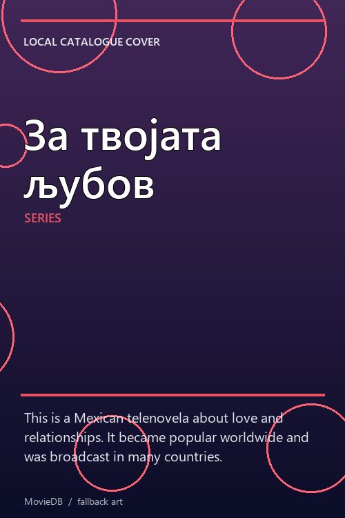 За твојата љубов poster