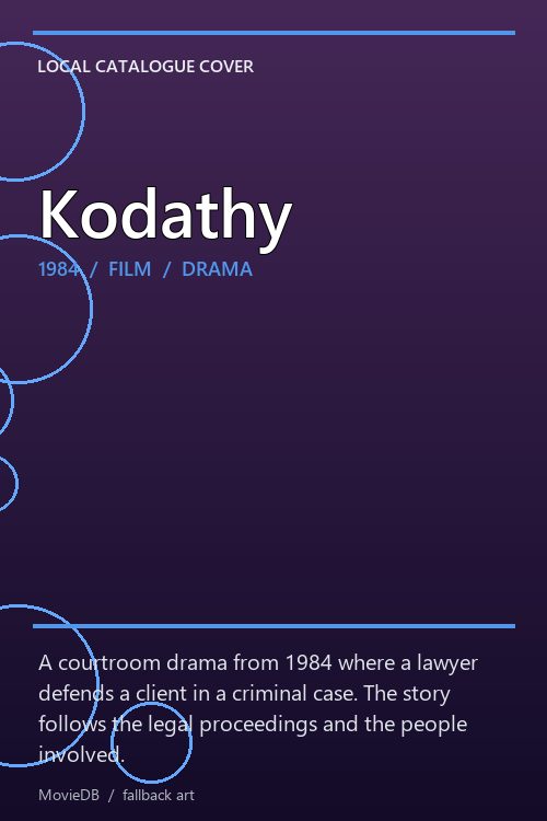 Kodathy poster