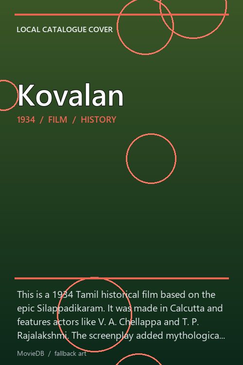 Kovalan poster