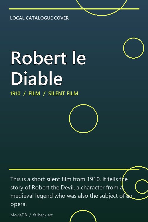 Robert le Diable poster
