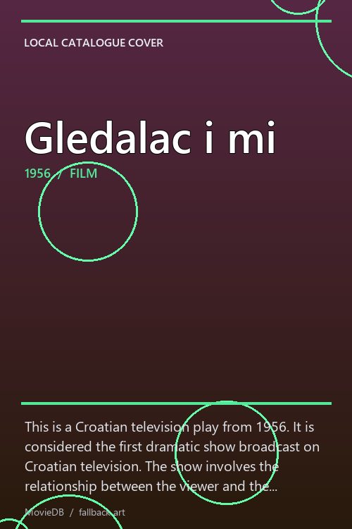 Gledalac i mi poster