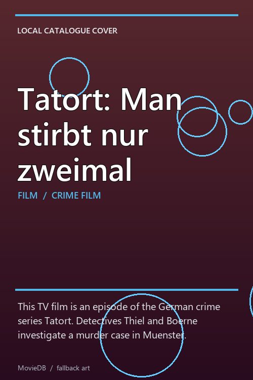 Tatort: Man stirbt nur zweimal poster