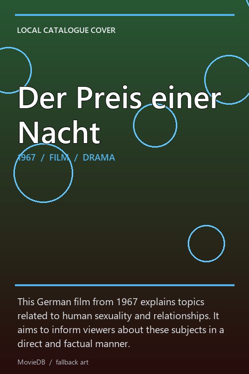 Der Preis einer Nacht poster