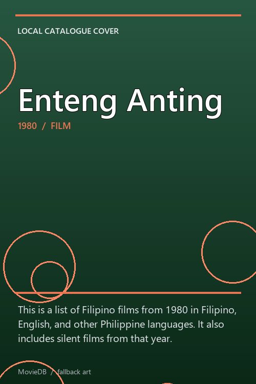 Enteng Anting poster