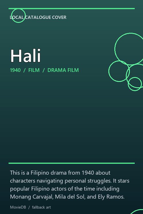Hali poster