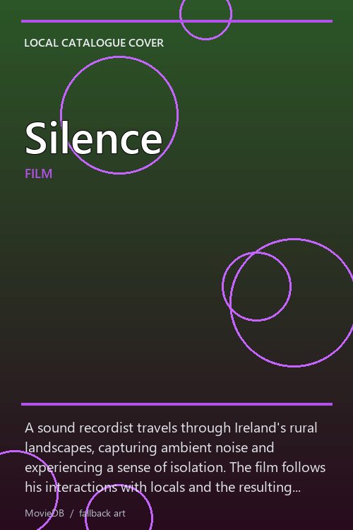 Silence poster