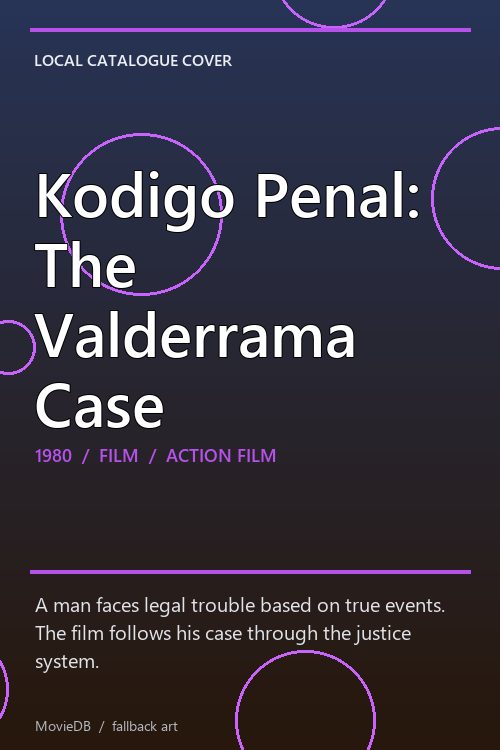 Kodigo Penal: The Valderrama Case poster