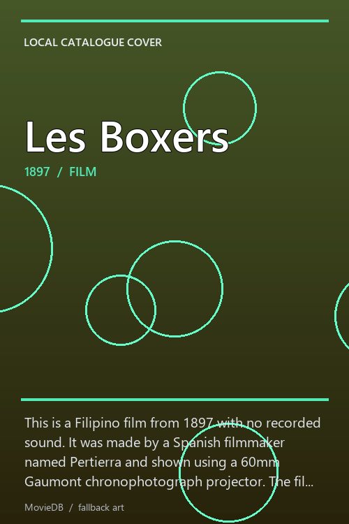 Les Boxers poster