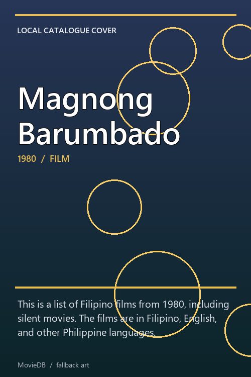 Magnong Barumbado poster