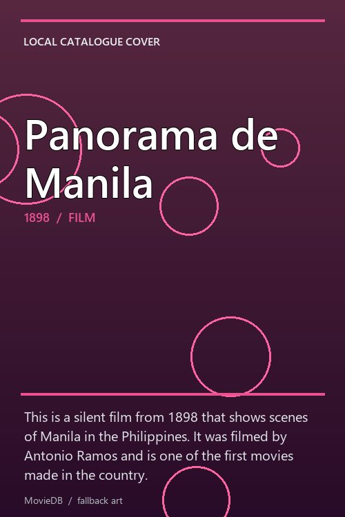 Panorama de Manila poster