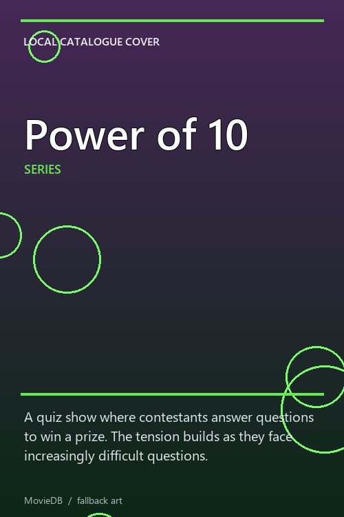 Power of 10 poster
