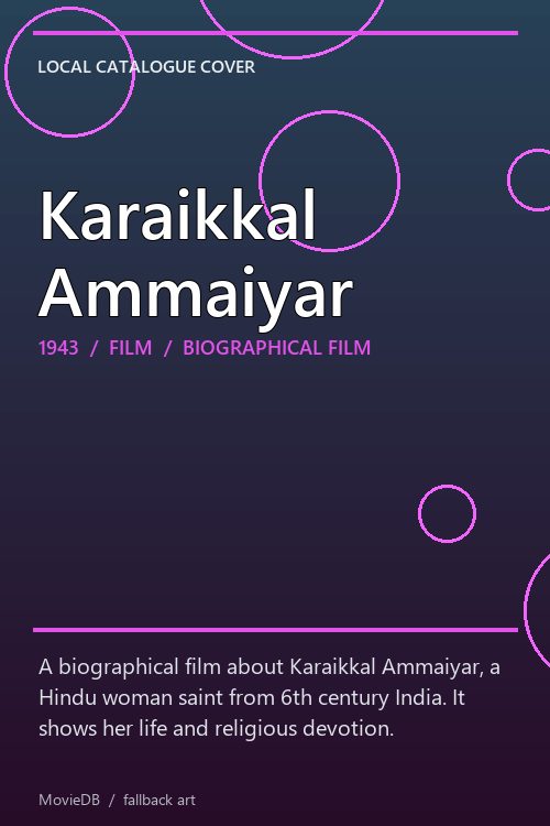 Karaikkal Ammaiyar poster