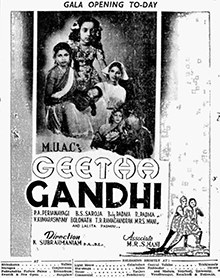 Geetha Gandhi poster