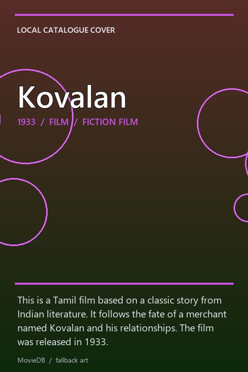 Kovalan poster