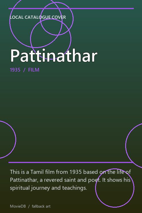 Pattinathar poster
