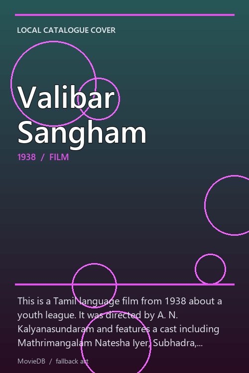 Valibar Sangham poster