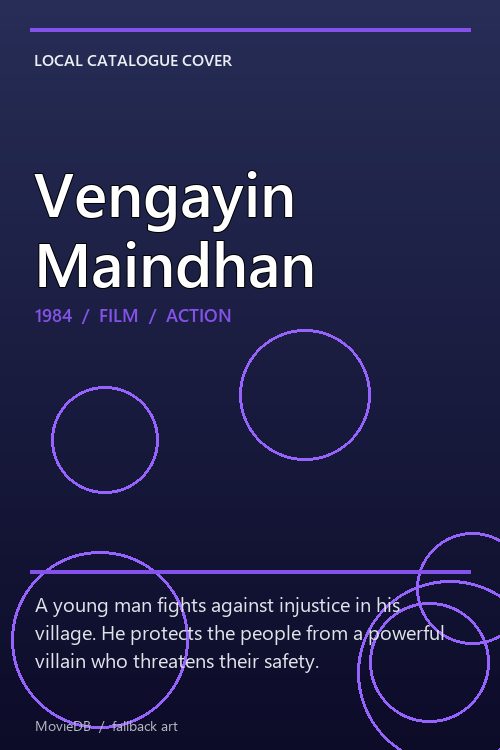 Vengayin Maindhan poster