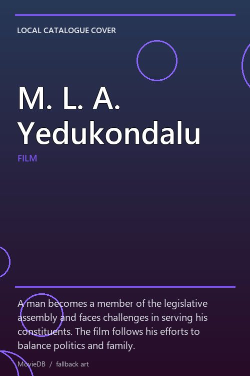 M. L. A. Yedukondalu poster