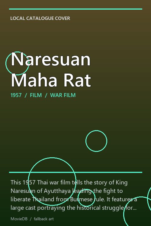 Naresuan Maha Rat poster